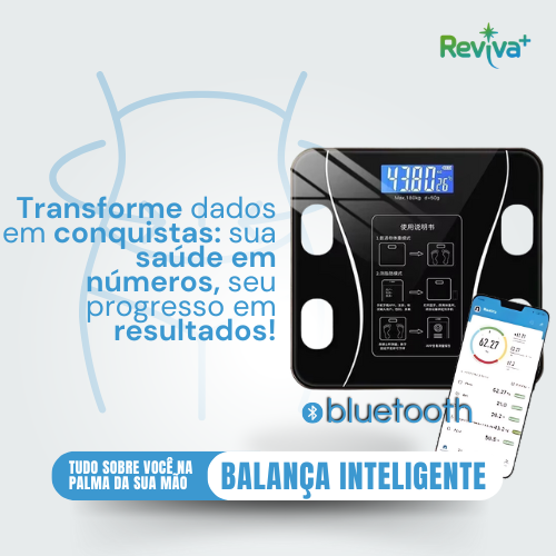 Balança Bioimpedancia Digital 180kg - Bluetooth Com Aplicativo Gratuito