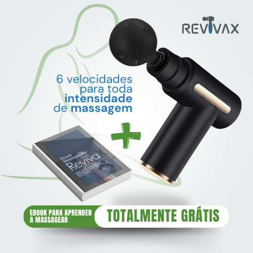 Massageador RevivaX Elétrico USB + 2 Brindes Especiais