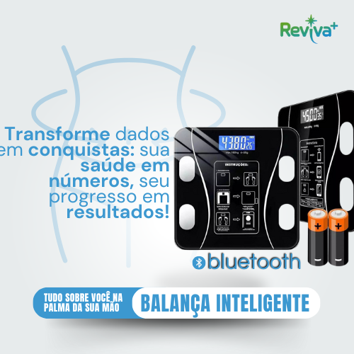 Balança Bioimpedancia Digital 180kg - Bluetooth Com Aplicativo Gratuito