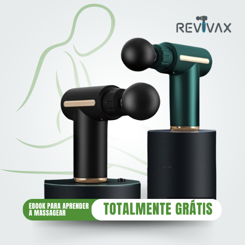 Massageador RevivaX Elétrico USB + 2 Brindes Especiais