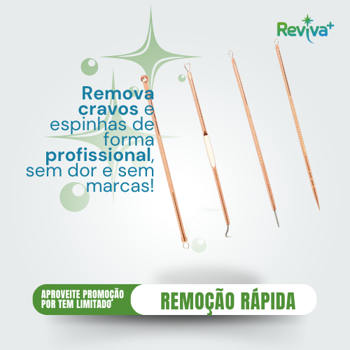 Kit com 4 Extratores de Cravos, Espinhas e Acnes + Brinde Estojinho