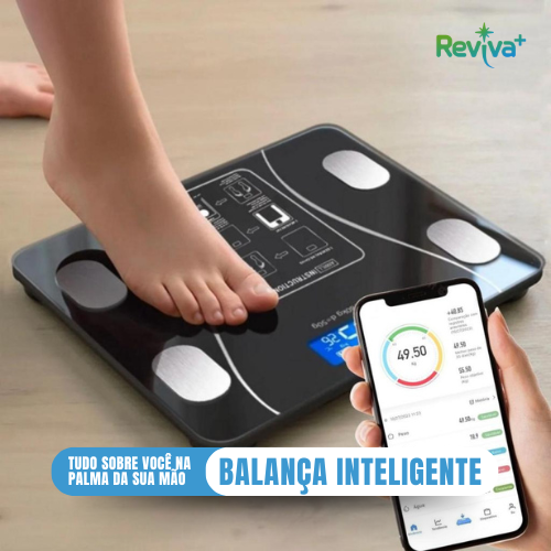 Balança Bioimpedancia Digital 180kg - Bluetooth Com Aplicativo Gratuito