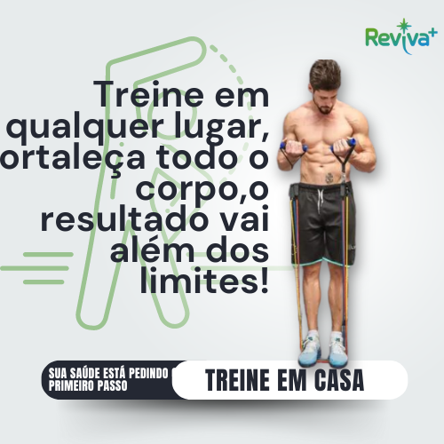 Kit Elástico Extensor Profissional 11 Peças, Musculação Yoga e Pilates