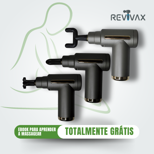 Massageador RevivaX Elétrico USB + 2 Brindes Especiais